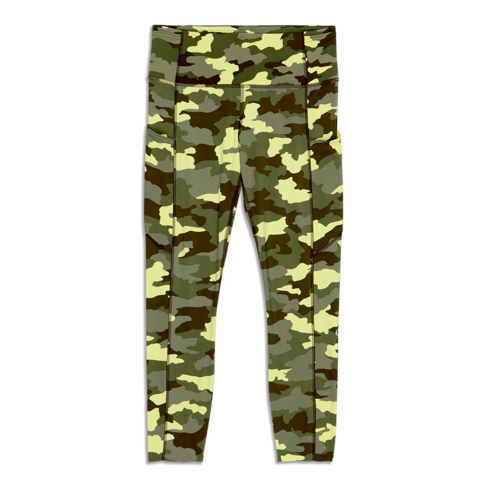 NWOT Lululemon fast and free high rise tight heritage 365 camo crispin sz 10